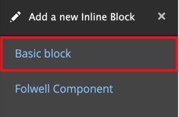 Add a basic block in layout builder
